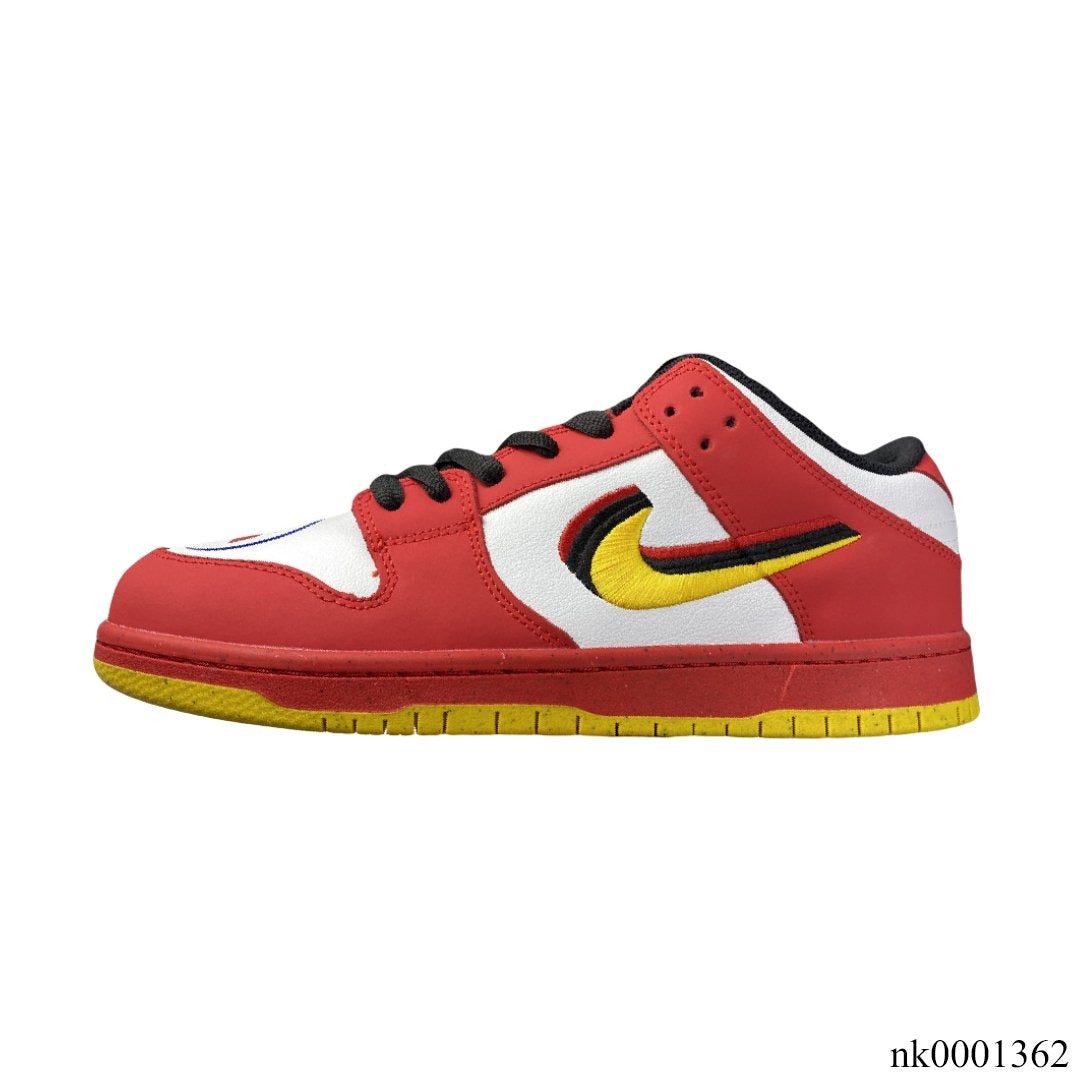 SB Dunk Low White Red Yellow Shoes Women's Sneakers – Nk0001362