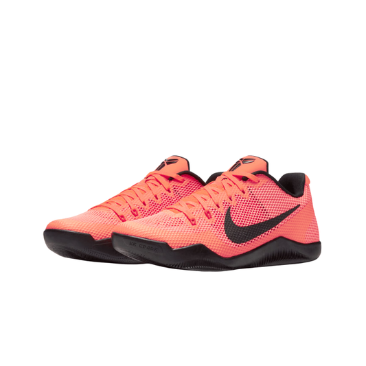 Nike Kobe 11 EM Low Barcelona Basketball Shoes with Bright Mango and Black accents