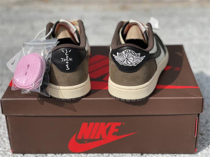 Travis Scott X Aj 1 Low Og Sp Dark Mocha Shoes Men'S Sneakers – Nk0002022