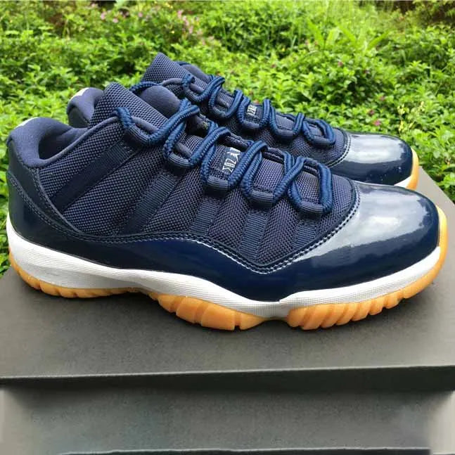 AJ 11 Retro Low Navy Gum Shoes Women's Sneakers – Nk0004099