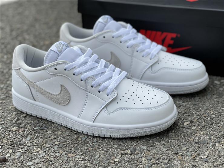 AJ 1 Low OG Neutral Grey Shoes Women's Sneakers – Nk0001623