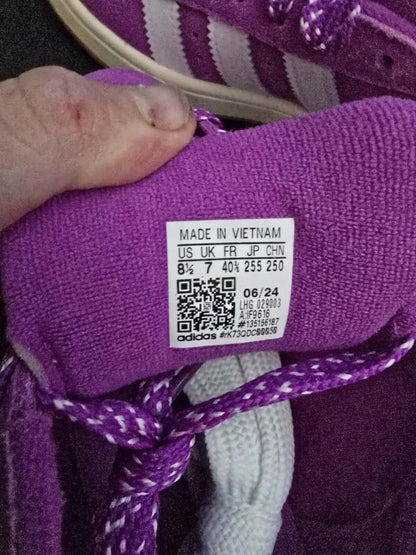 Adidas Campus 00s Women’s Sneakers “Purple Burst” Suede Sneakers