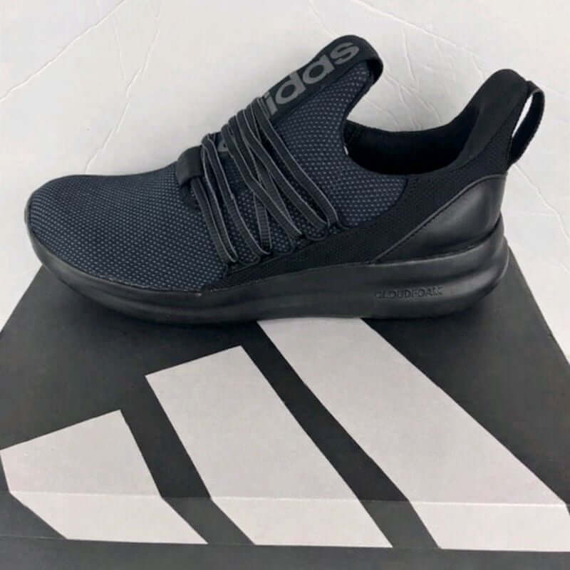 Adidas Lite Racer Adapt 7.0 Men’s Running Shoes in black, showcasing a lightweight design for everyday wear.