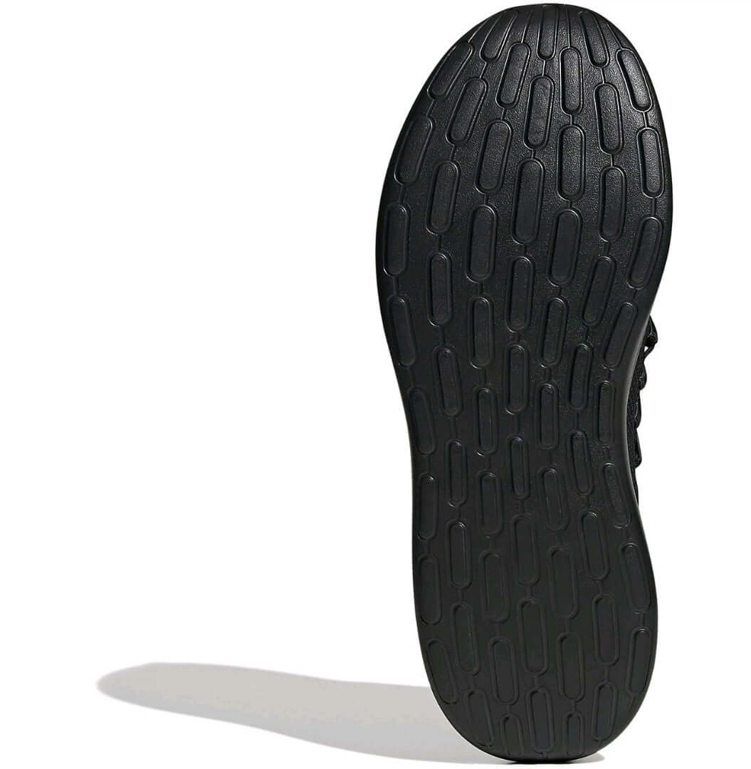 Adidas Lite Racer Adapt 7.0 Men’s Running Shoes - Black sole view, showcasing lightweight tread for superior grip.