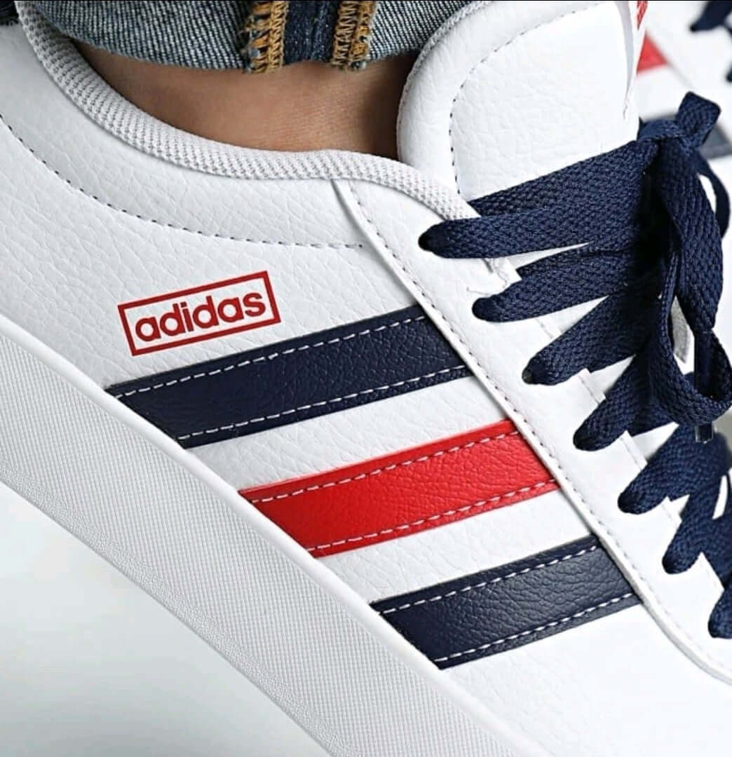 Adidas VL Court 3.0 Men’s Sneakers – White Low Top Casual Skate Shoes