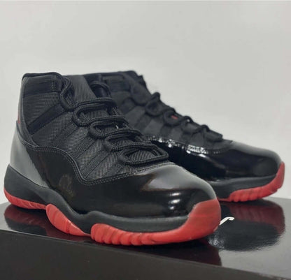 Air Jordan 11 DIRTY BRED Custom – Men’s Sneakers | Black/Red Retro Basketball Style