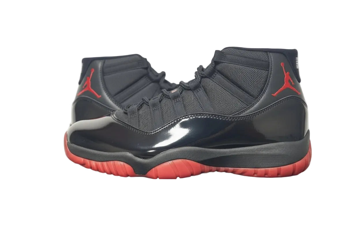 Air Jordan 11 DIRTY BRED Custom – Men’s Sneakers | Black/Red Retro Basketball Style