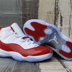 Air Jordan 11 Retro “Cherry” 2022 – Varsity Red/White | AJ11 | nk0001925 footwear on display