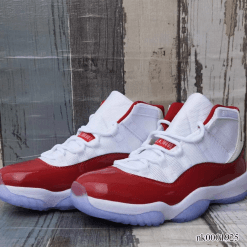 Air Jordan 11 Retro “Cherry” 2022 – Varsity Red/White | AJ11 | nk0001925 sneakers with glossy red patent leather