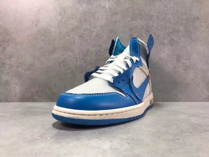 OW x AJ 1 High OG UNC Shoes Women's Sneakers – Nk0000009