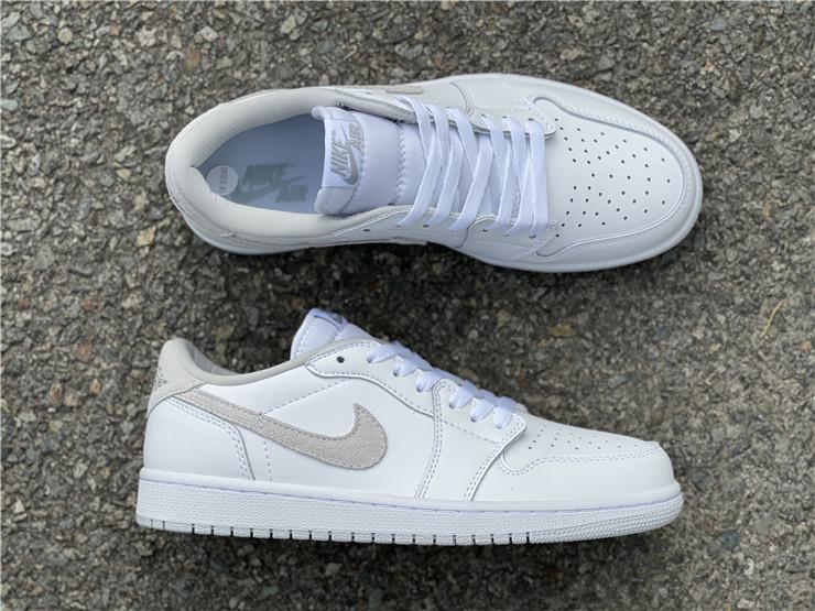 AJ 1 Low OG Neutral Grey Shoes Women's Sneakers – Nk0001623