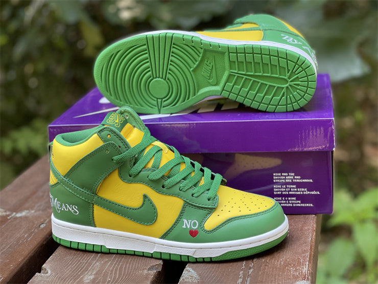 Sb Dunk High Supreme By Any Means Brazil Shoes Men'S Sneakers – Nk0001940