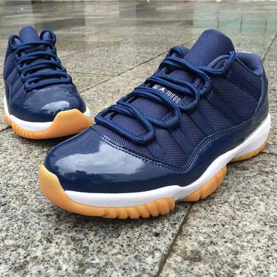 AJ 11 Retro Low Navy Gum Shoes Women's Sneakers – Nk0004099