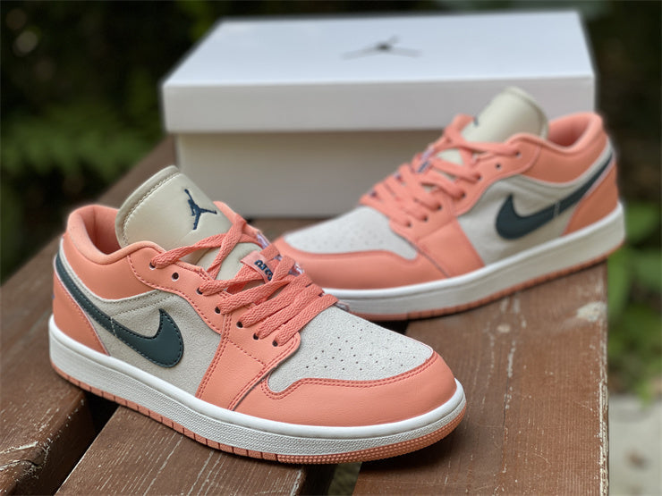 AJ 1 Low Light Madder Root Shoes Women's Sneakers – Nk0001953