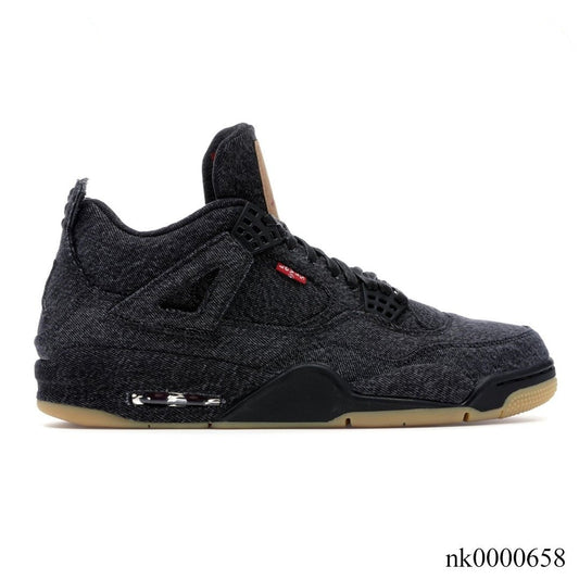 Aj 4 Retro Levi’S Black (Levi’S Tag) Shoes Men'S Sneakers – Nk0000658