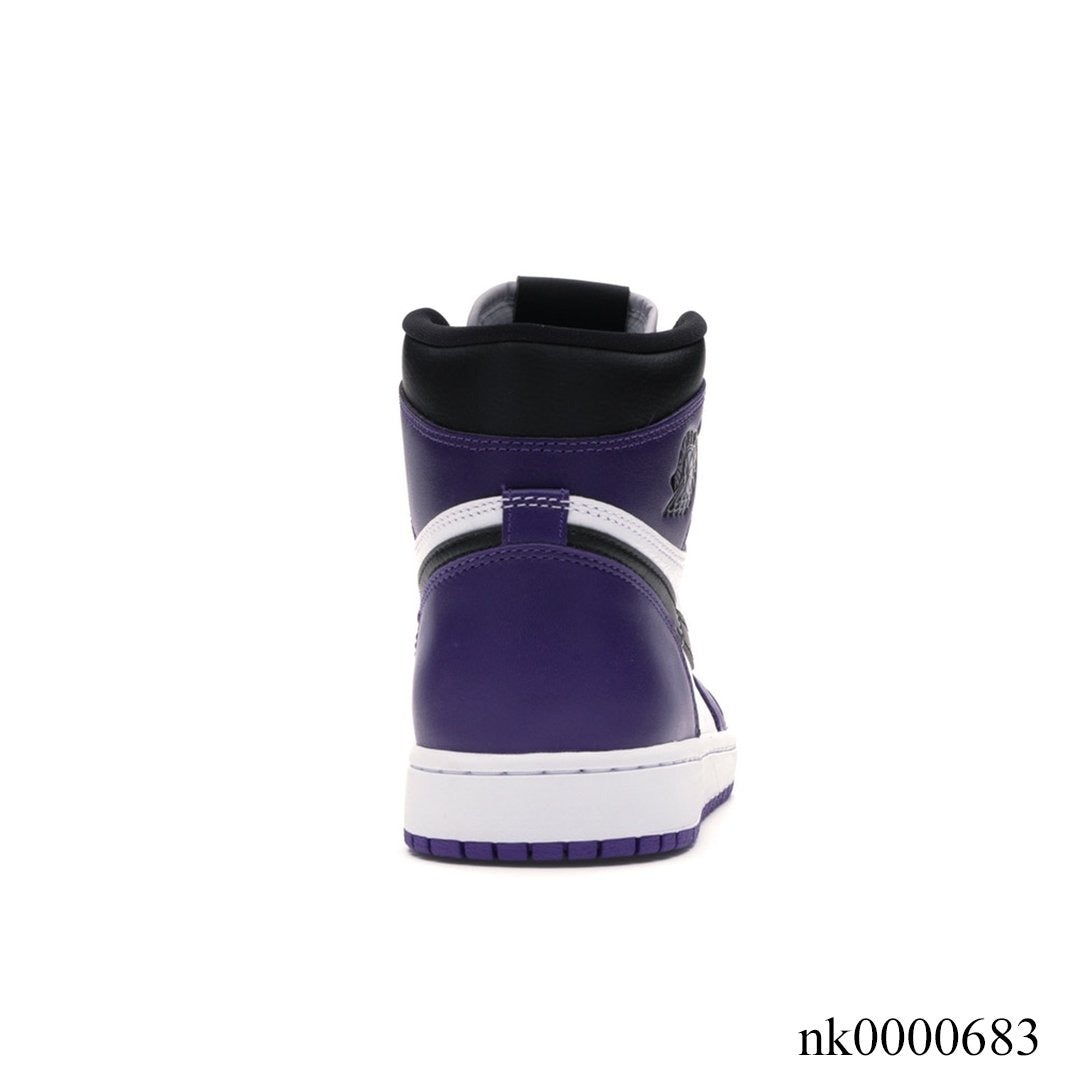 Aj 1 Retro High Court Purple White Shoes Men'S Sneakers – Nk0000683