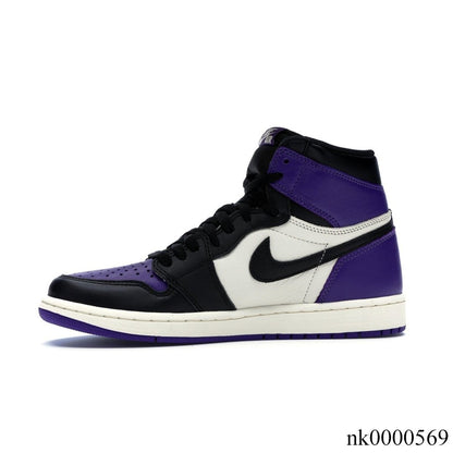 AJ 1 Retro High Court Purple Shoes Women's Sneakers – Nk0000569