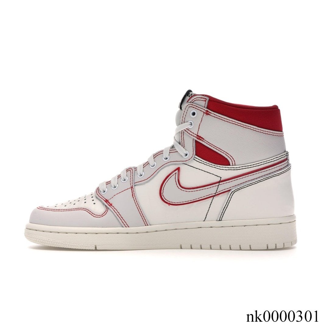 AJ 1 Retro High Phantom Gym Red Shoes Women's Sneakers – Nk0000301