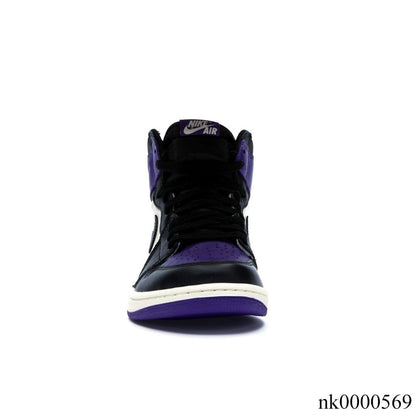 AJ 1 Retro High Court Purple Shoes Women's Sneakers – Nk0000569