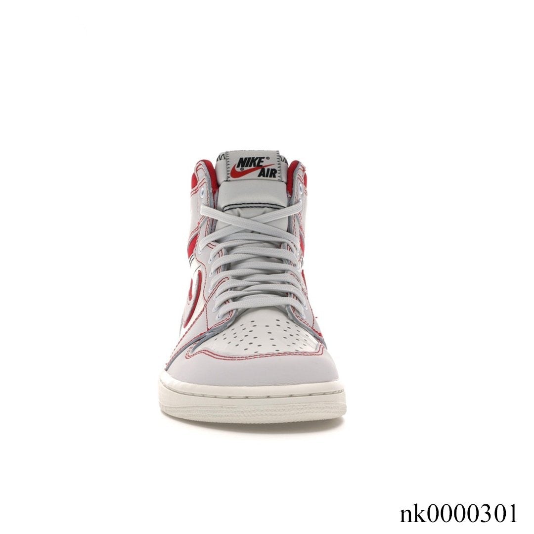 AJ 1 Retro High Phantom Gym Red Shoes Women's Sneakers – Nk0000301
