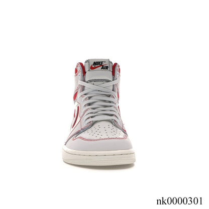 AJ 1 Retro High Phantom Gym Red Shoes Women's Sneakers – Nk0000301
