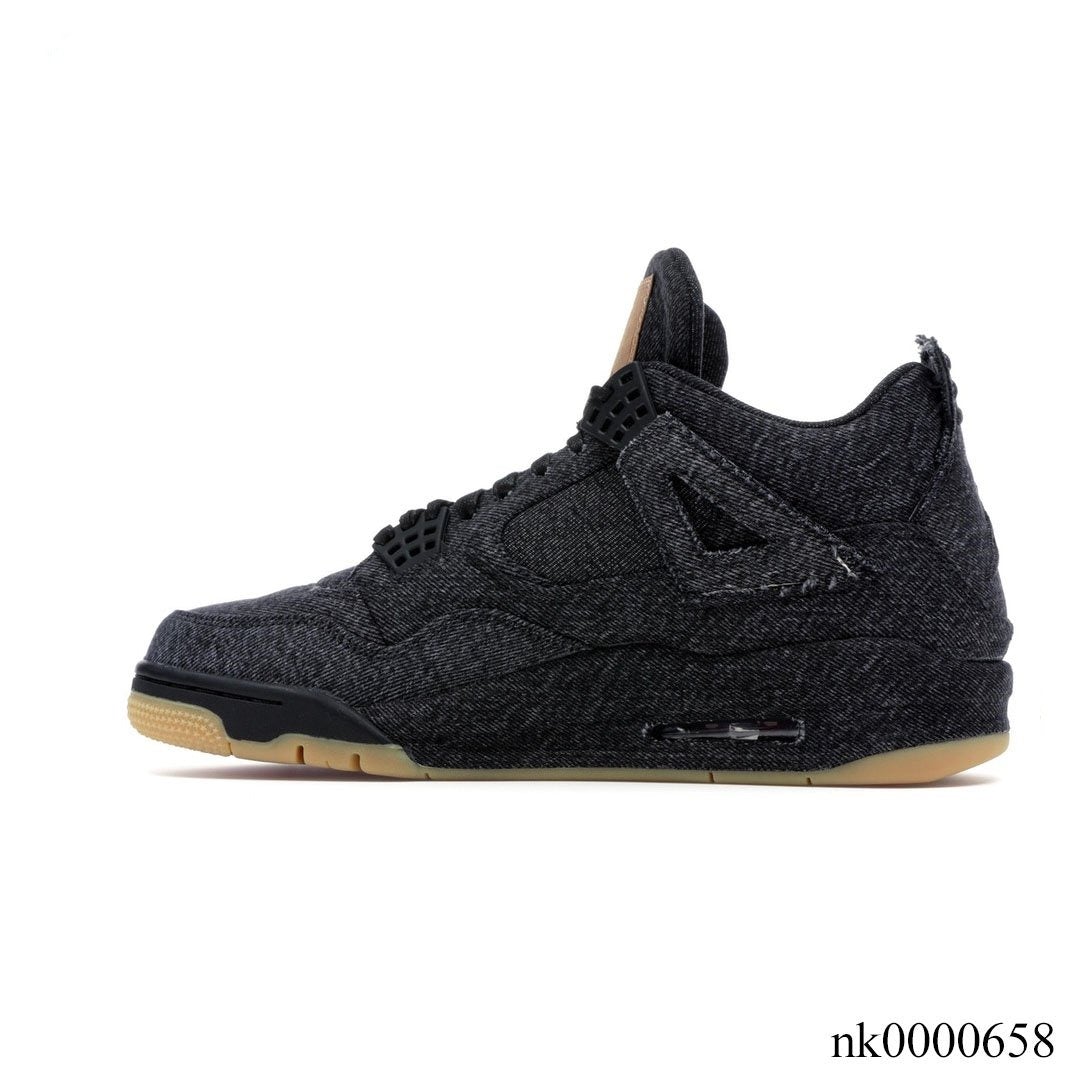 Aj 4 Retro Levi’S Black (Levi’S Tag) Shoes Men'S Sneakers – Nk0000658