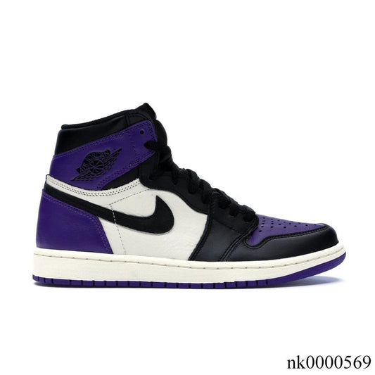 AJ 1 Retro High Court Purple Shoes Women's Sneakers – Nk0000569