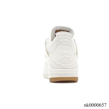 Aj 4 Retro Levi’S White (Levi’S Tag) Shoes Men'S Sneakers – Nk0000657