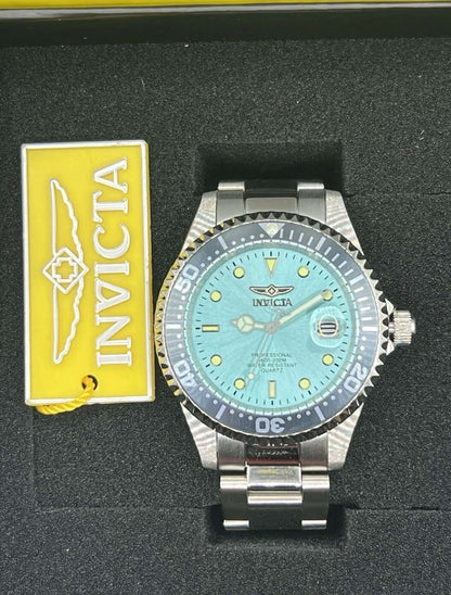 NIB Invicta Pro Diver 48726 Watch 37.5mm Steel  Blue Dial 200M -HOT COLOR