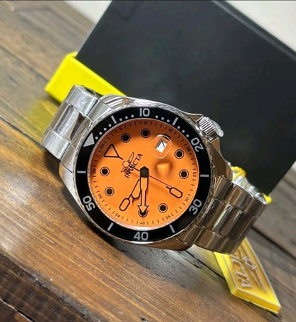 Invicta Pro Diver Automatic Watch – Orange Dial Stainless Steel (Model 8928OB)