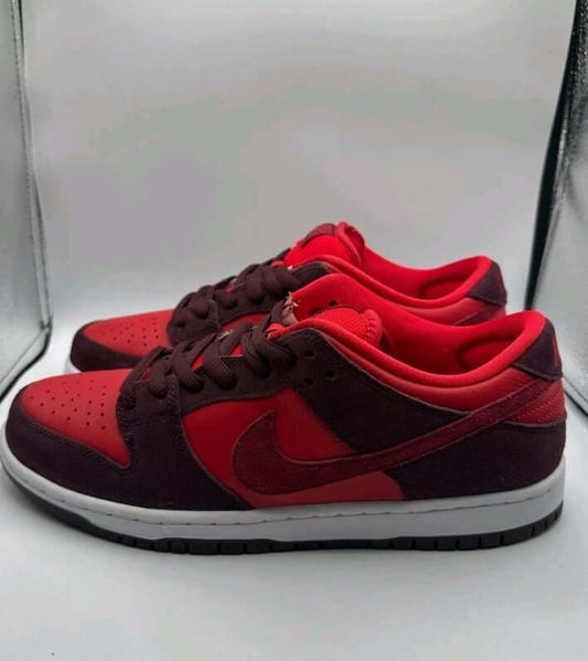 Nike SB Dunk Low Pro “Fruity Pack – Cherry” Sneakers – Red Skate Shoes