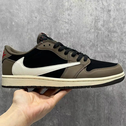 Travis Scott x AJ 1 Low OG Dark Mocha Shoes Women's Sneakers – Nk0000012