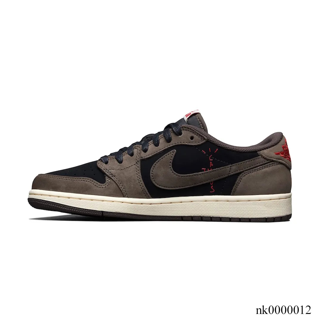 Travis Scott x AJ 1 Low OG Dark Mocha Shoes Women's Sneakers – Nk0000012