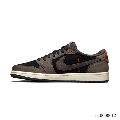 Travis Scott x AJ 1 Low OG Dark Mocha Shoes Women's Sneakers – Nk0000012
