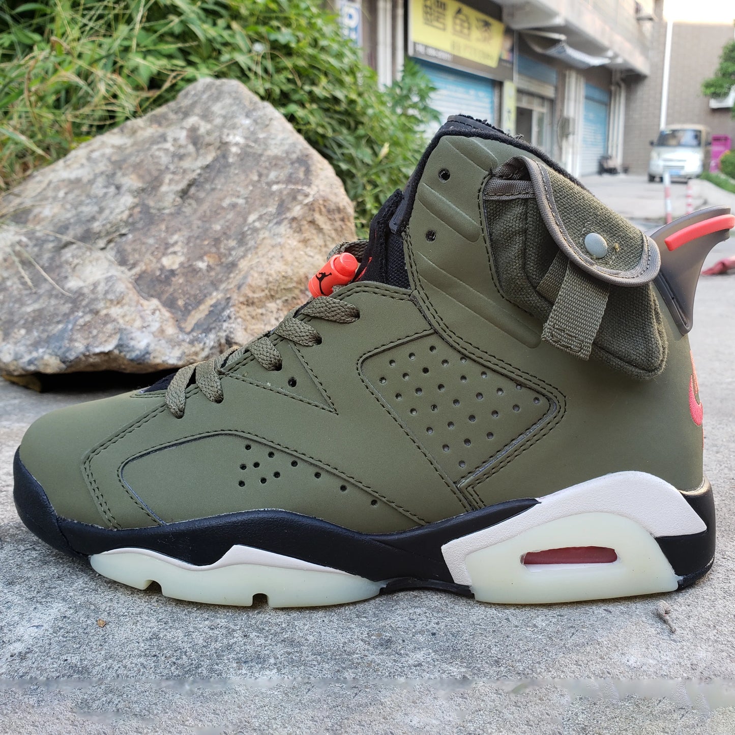 Travis Scott X Aj 6 Olive Shoes Men'S Sneakers – Nk0000015