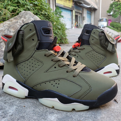 Travis Scott X Aj 6 Olive Shoes Men'S Sneakers – Nk0000015