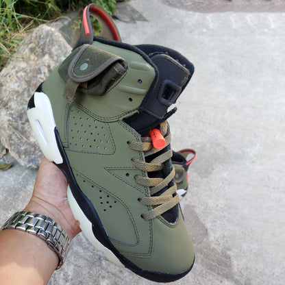 Travis Scott X Aj 6 Olive Shoes Men'S Sneakers – Nk0000015