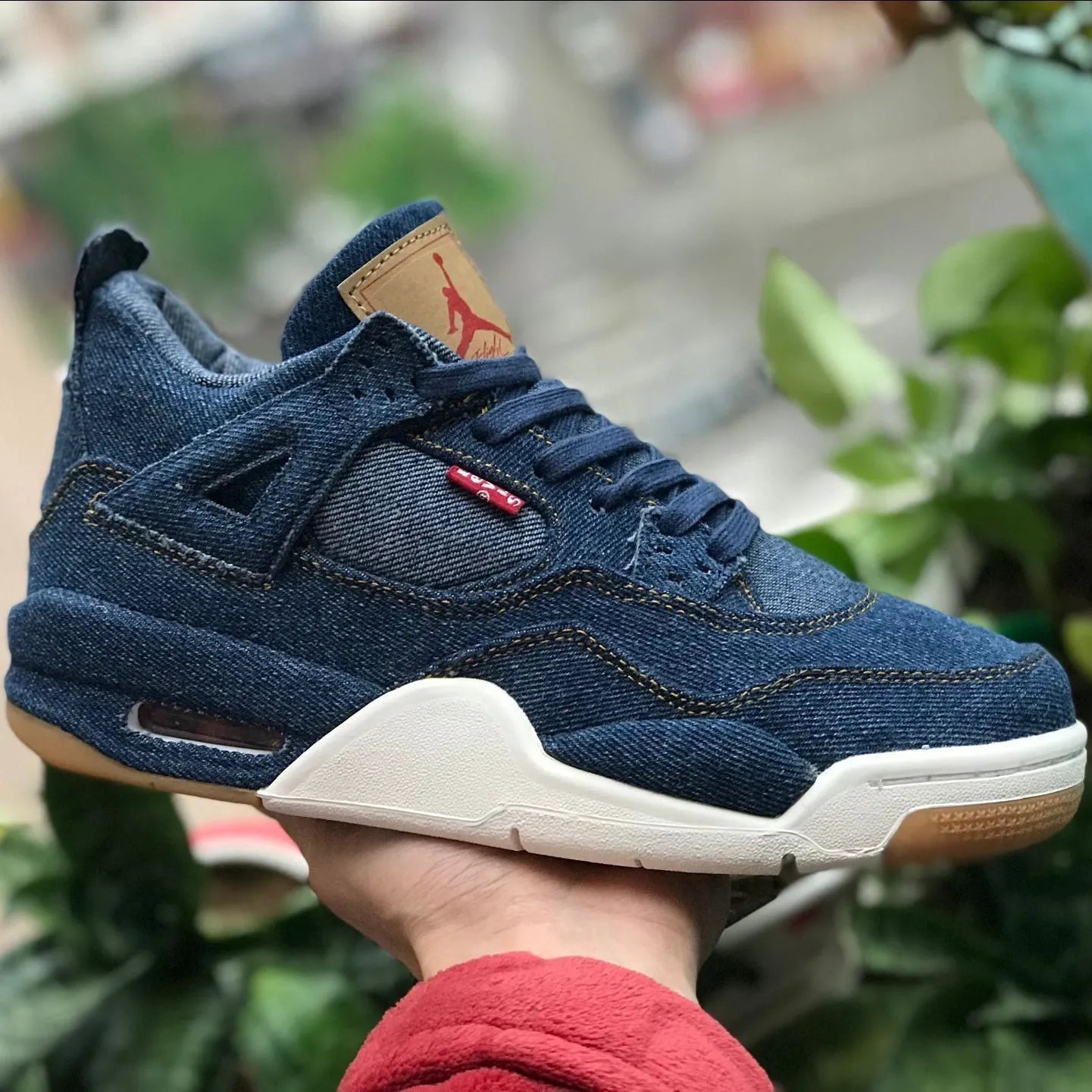 Levi’S X Aj 4 Denim Shoes Men'S Sneakers – Nk0000024