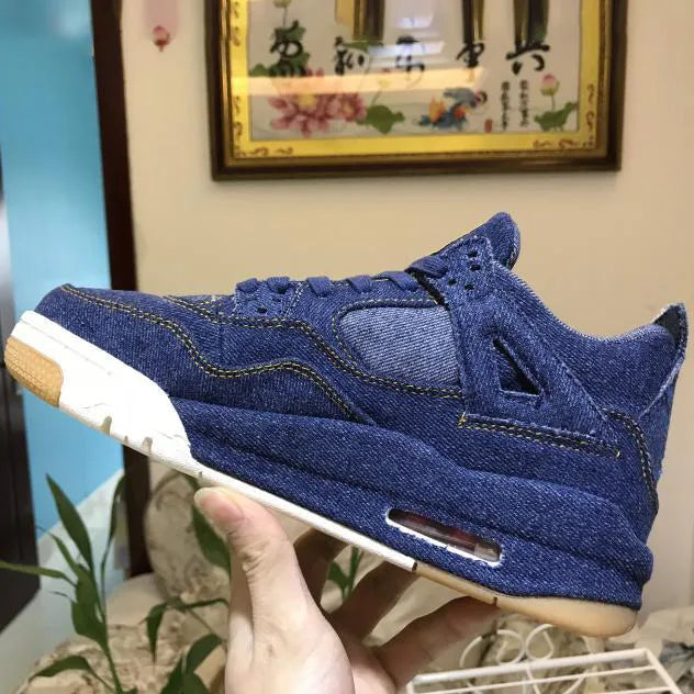 Levi’S X Aj 4 Denim Shoes Men'S Sneakers – Nk0000024
