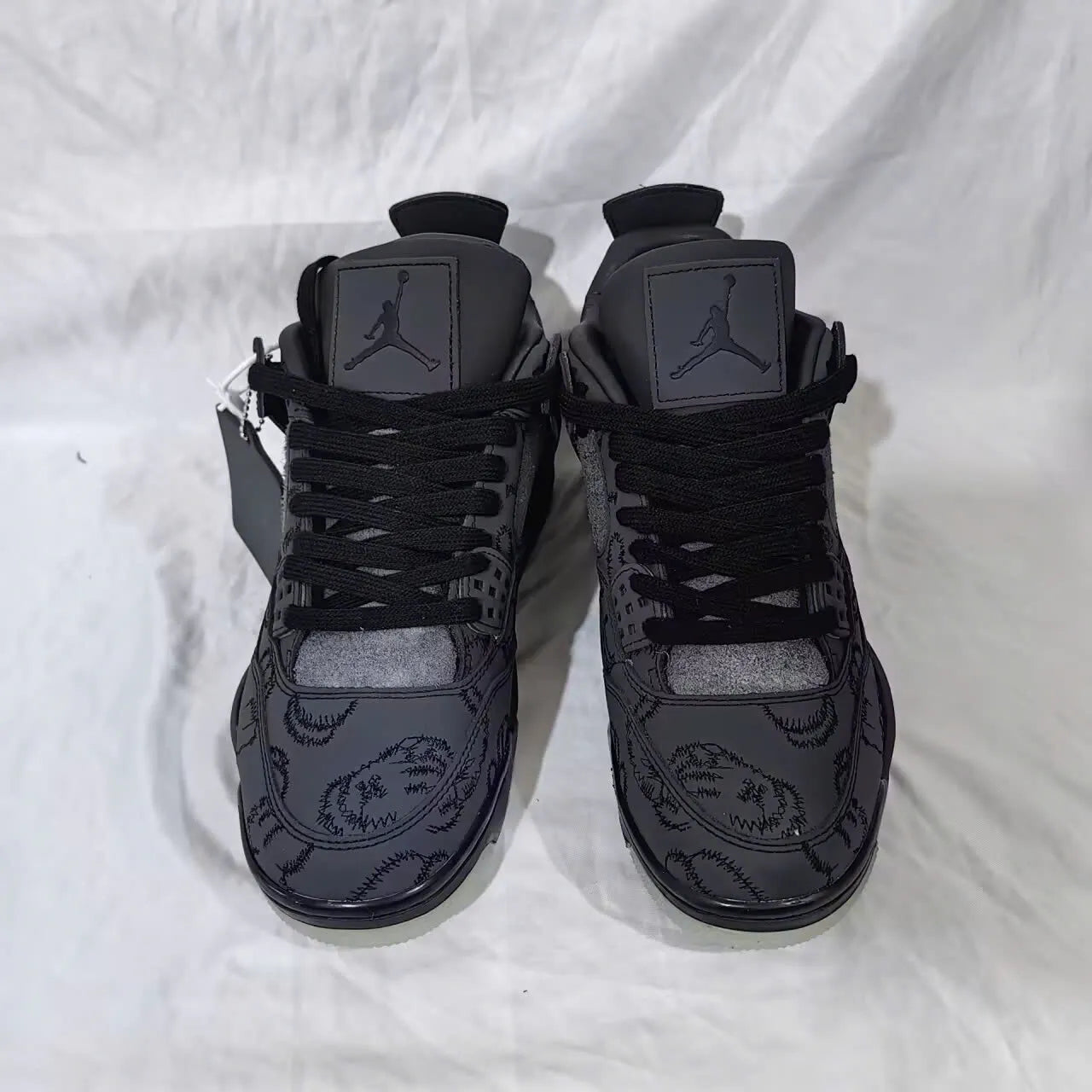 Kaws X Aj 4 Black Shoes Men'S Sneakers – Nk0000025