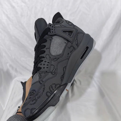 Kaws X Aj 4 Black Shoes Men'S Sneakers – Nk0000025