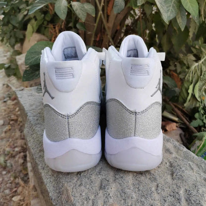 Aj 11 Retro White Metallic Silver Shoes Men'S Sneakers – Nk0000097