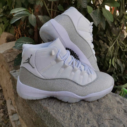 Aj 11 Retro White Metallic Silver Shoes Men'S Sneakers – Nk0000097