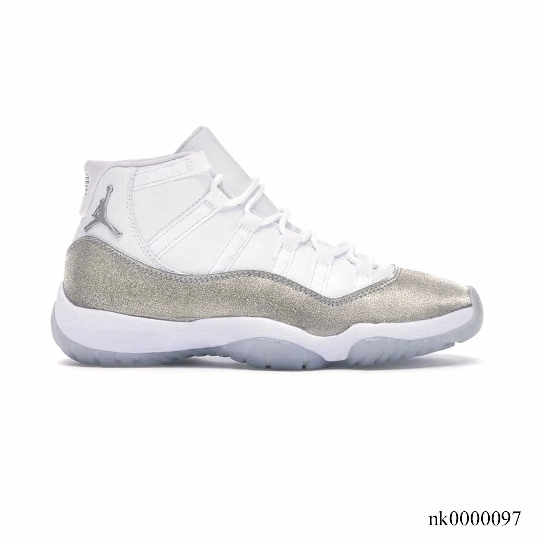 Aj 11 Retro White Metallic Silver Shoes Men'S Sneakers – Nk0000097