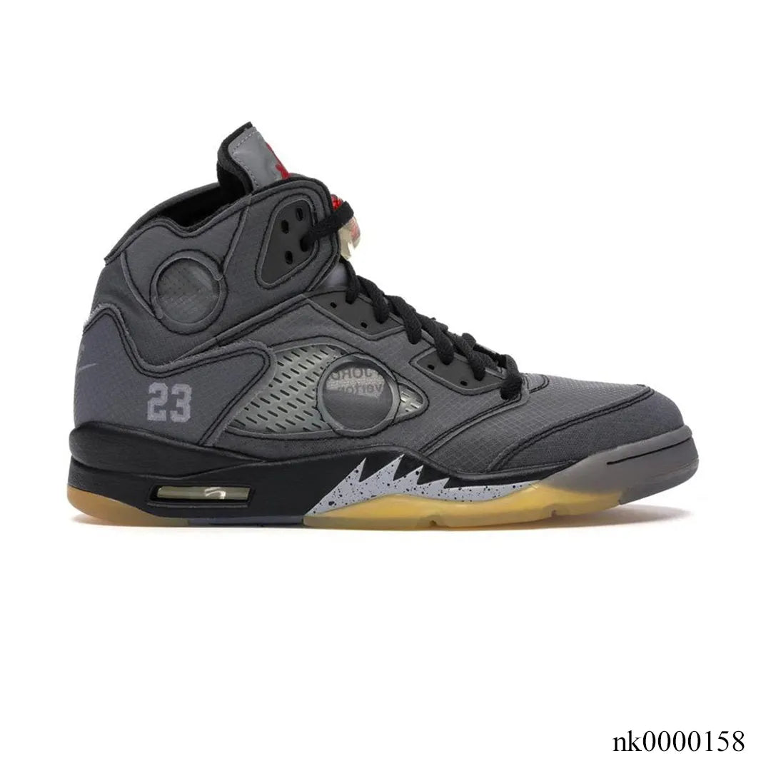 Aj 5 Retro Ow Black Shoes Men'S Sneakers – Nk0000158