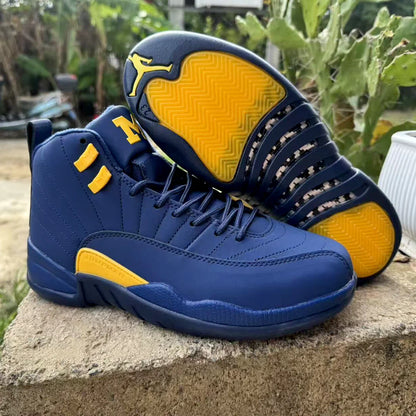 Aj 12 Retro Michigan Shoes Men'S Sneakers – Nk0000633