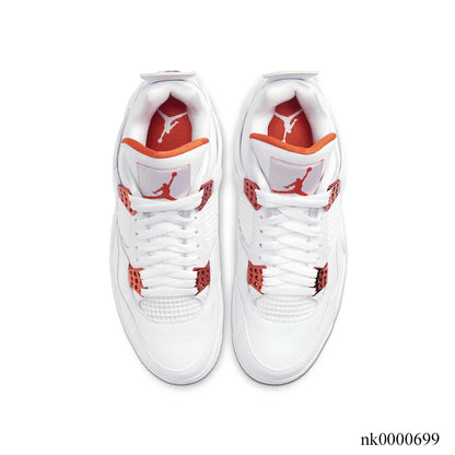 Aj 4 Retro Metallic Orange Shoes Men'S Sneakers – Nk0000699