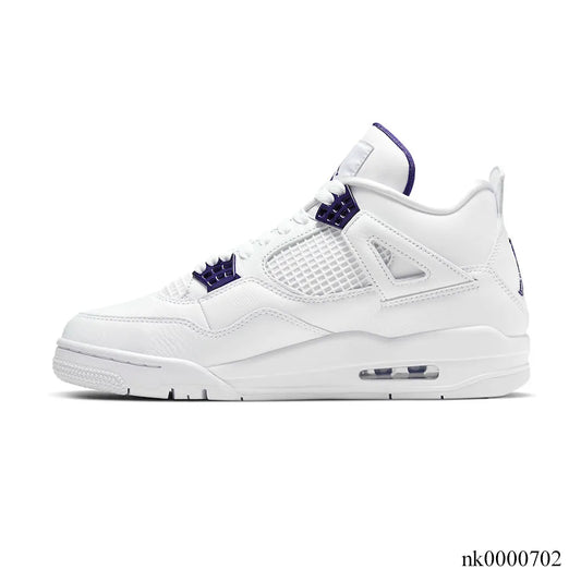 AJ 4 Retro Metallic Purple Shoes Women's Sneakers (Big Size Available) – Nk0000702
