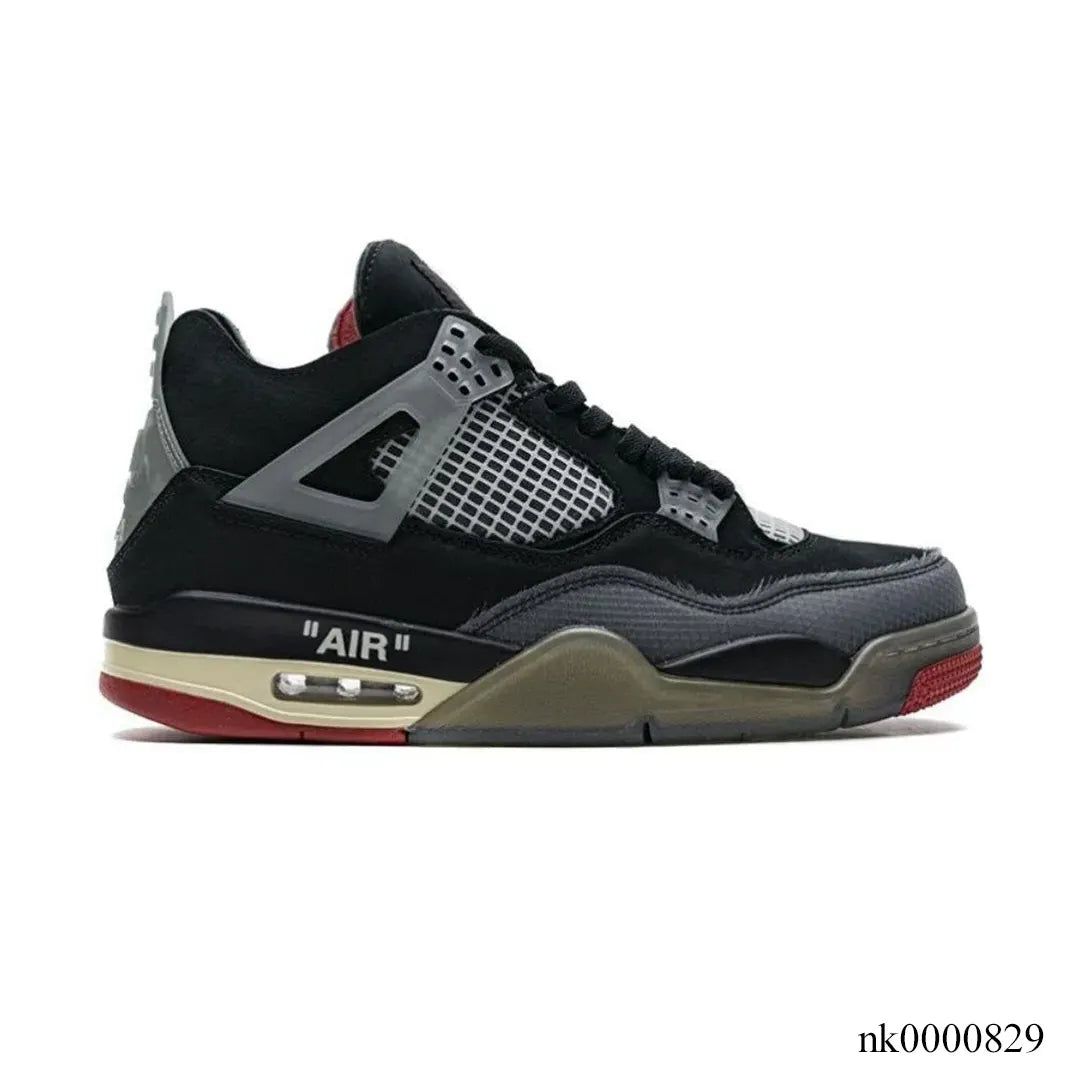 Ow X Aj 4 Bred Shoes Men'S Sneakers – Nk0000829