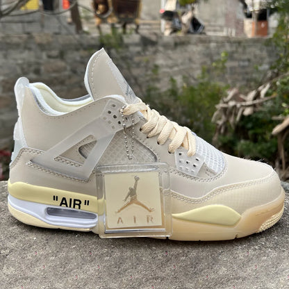 OW x AJ 4 Sail Shoes Women's Sneakers – Nk0001339